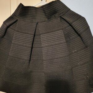 EyeShadow Black Pleated Mini Skirt Womens S Pull On